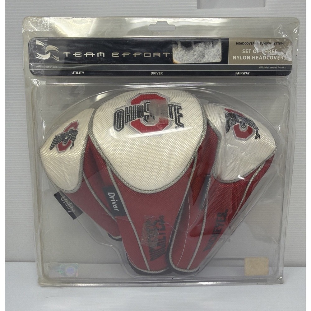 Team Effort Ohio State Buckeyes Golf Clubs Headcovers Utility Driver Fairway